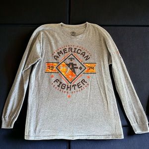 American Fighter Long Sleeve Shirt Boys Youth Size Large